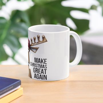 Discover Funny Red Nosed Reindeer Make Christmas Great Again Coffee Mug