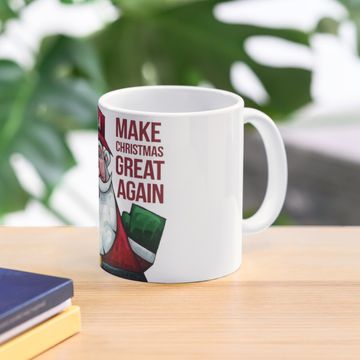 Discover Funny Santa Claus Make Christmas Great Again Coffee Mug