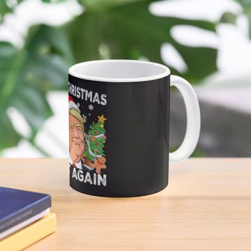 Discover Funny Trump 2024 Make Christmas Great Again Coffee Mug