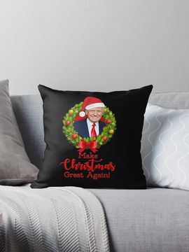 Discover Make Christmas Great Again Pillow