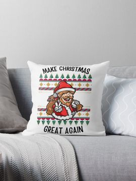 Discover Make Christmas Great Again Pillow