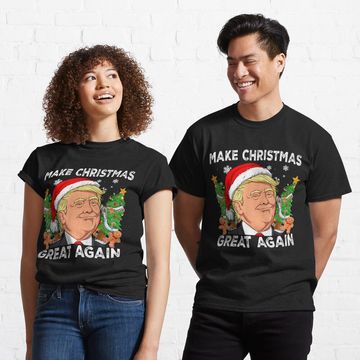 Discover Funny Trump 2024 Make Christmas Great Again Classic T-Shirt