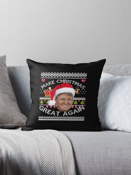 Discover Make Christmas Great Again Pillow