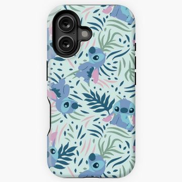 Discover Cute Stitch Seamless Pattern iPhone Case