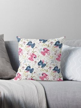 Discover Stitch and Angel Throw  Pillow