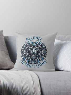 Discover ALL GRIT DETROIT LIONS II Pillow