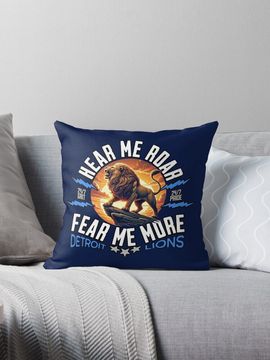 Discover DETROIT LIONS - HEAR ME ROAR Pillow