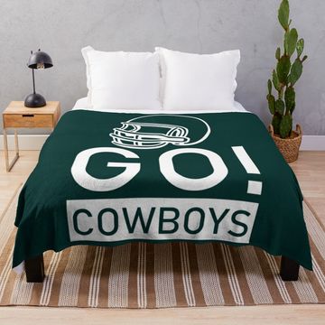 Discover go cowboys   Throw Blanket