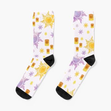 Discover Tangled Sun Pattern Socks