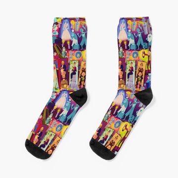Discover Retro Mansion Collage Socks