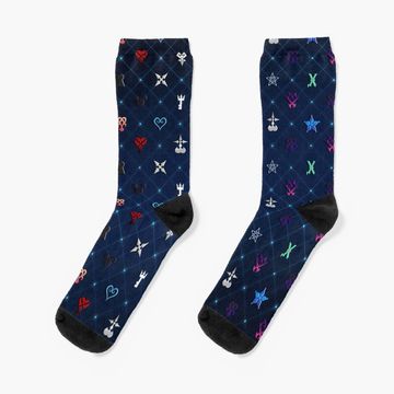 Discover Kingdom Hearts Pattern Ver 2 Socks