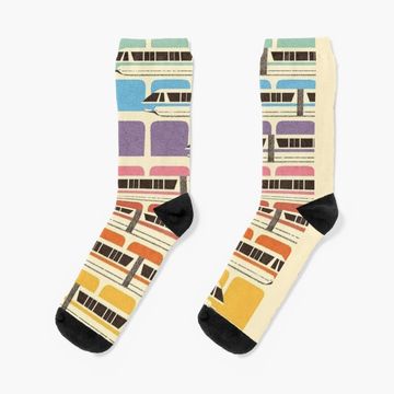 Discover Retro WDW Monorail Socks