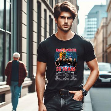 Discover Iron Maiden 50 Year 1975-2025  T-Shirt