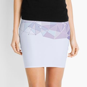 Discover Purple Fragments Mini Skirt