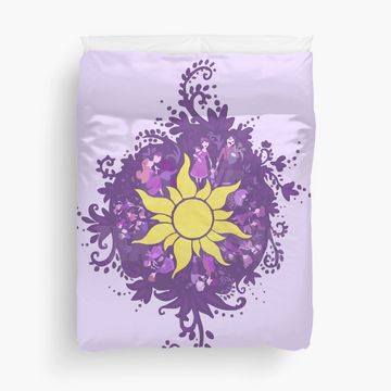 Discover Tangled - Sun - Kingdom Dance Duvet Cover