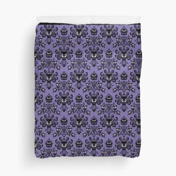 Discover Haunted Mansion Wallpaper Duvet Cover