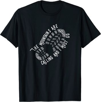 Discover National Park The Mountains are Calling Hiking T-Shirt