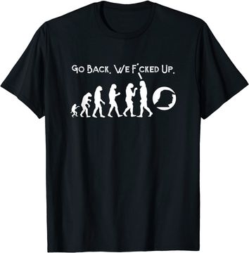 Discover Funny Anti Trump T-Shirt - Go Back! Trump Evolution Tee
