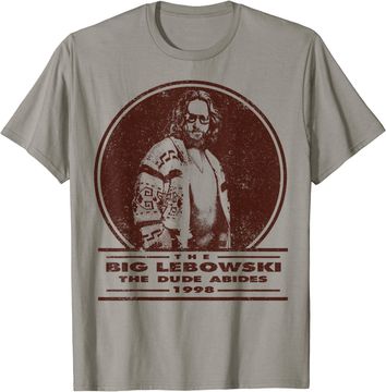Discover The Big Lebowski Distressed Dude Abides Stamp Graphic Tee