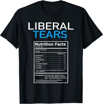 Discover Liberal Tears Anti Liberal Pro Trump Republican Gift T-Shirt
