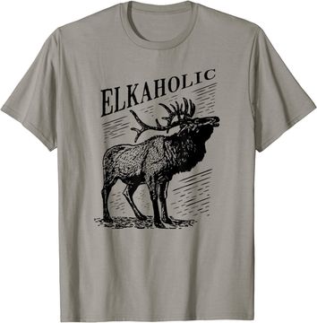 Discover Funny Elk Hunting Tank Top Elkaholic For Hunters Tank Top