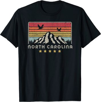 Discover North Carolina Retro Style NC T Shirt