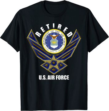 Discover Retired US Air Force Veteran T-Shirt Retirement T Shirt