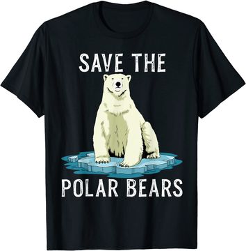 Discover Save The Polar Bears Shirt Anti Climate Change Polar Bear T Shirt