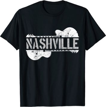 Discover Nashville Guitar Tennessee T Shirt
