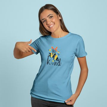 Discover Bee Kind Graphic Floral Hoodie