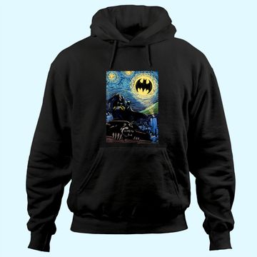 Discover DC Comics Batman Starry Night Style Painting Hoodie