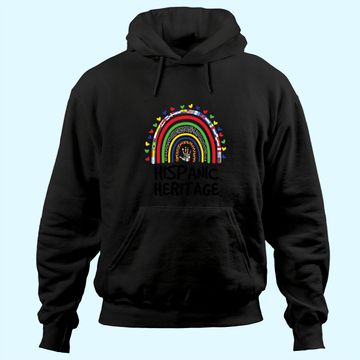Discover National Hispanic Heritage month Rainbow All Countries Flags Hoodie