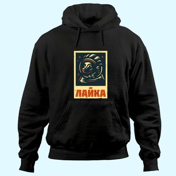 Discover Laika dog Sputnik space travel Hoodie