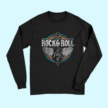 Discover Rock & Roll Guitar Wings Music Long Sleeves