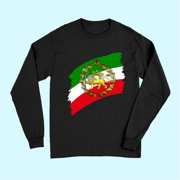 Discover Iran Flag With Lion And Crown Long Sleeves