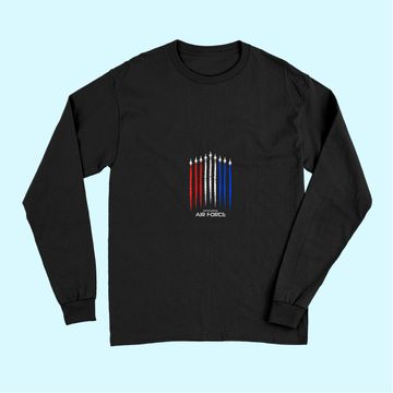 Discover Air Force US Veterans American Flag Long Sleeves