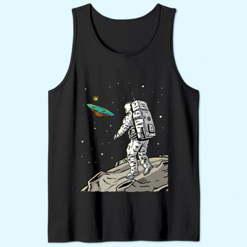Discover Flat Earth Moon Landing Conspiracy Theory Anti Scientism Tank Top