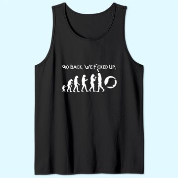 Discover Funny Anti Trump Tank Top - Go Back! Trump Evolution Tee