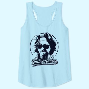 Discover The Big Lebowski The Dude Abides Classic Circle Logo Tank Top