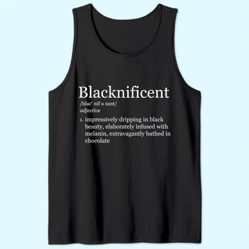 Discover Blacknificent Magnificent Black Pride Melanin Tank Top