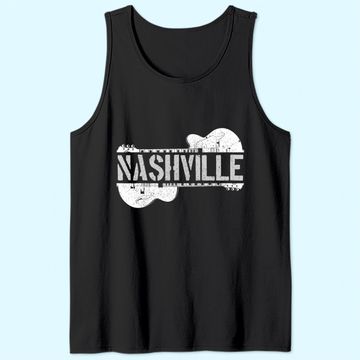 Discover Nashville Guitar Tennessee Tank Top