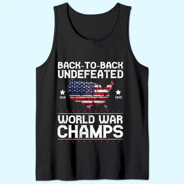 Discover Back-To-Back Undefeated World War Champs Tank Top