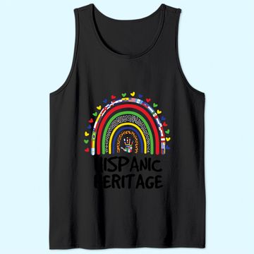 Discover National Hispanic Heritage month Rainbow All Countries Flags Tank Top
