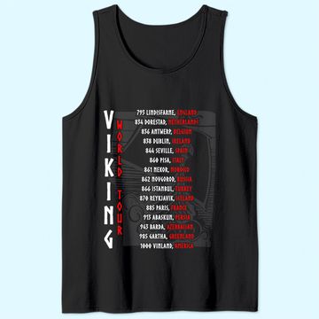 Discover Viking World Tour Front And Backprint! Tank Top