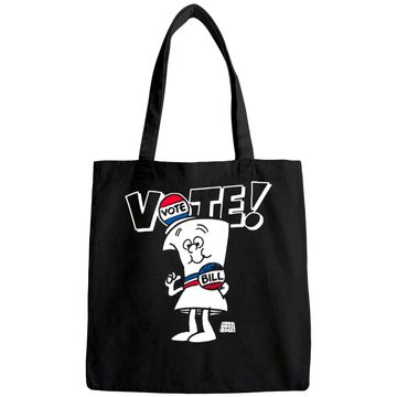 Discover Ripple Junction Schoolhouse Rock Vote with Bill Adult Tote Bag
