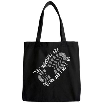 Discover National Park The Mountains are Calling Hiking Tote Bag