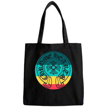 Discover Chrome heart Tote Bag Tote Bag