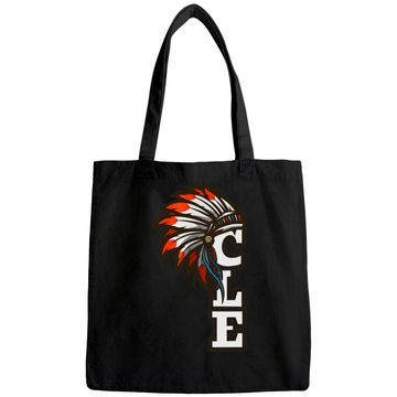 Discover CLE Cleveland Ohio Native American Indian Tribe Tote Bag