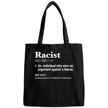 Discover Conservative Republican Anti Liberal Racist Tote Bag