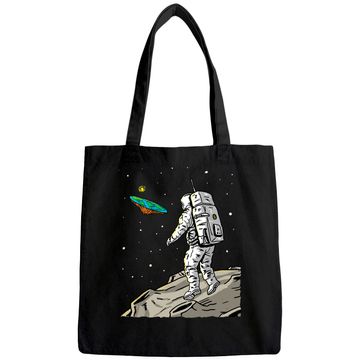 Discover Flat Earth Moon Landing Conspiracy Theory Anti Scientism Tote Bag